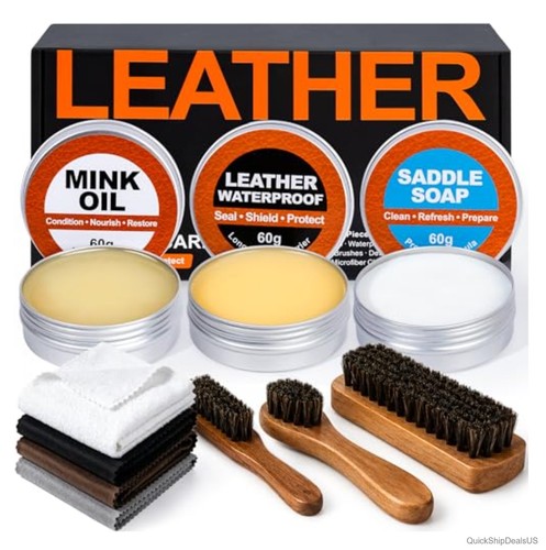 Leather boot care kit - boot, 10-piece