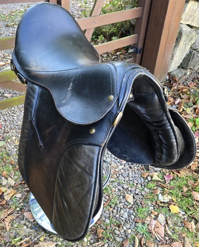Leather horse saddle - bar, stool