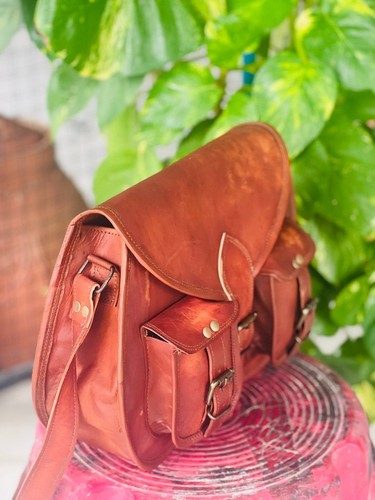 Vintage saddle bag genuine - bag,