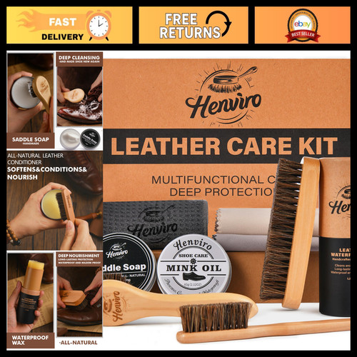Leather boot care - boot, mink