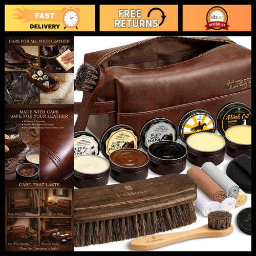 Leather shoe care kit - care,
