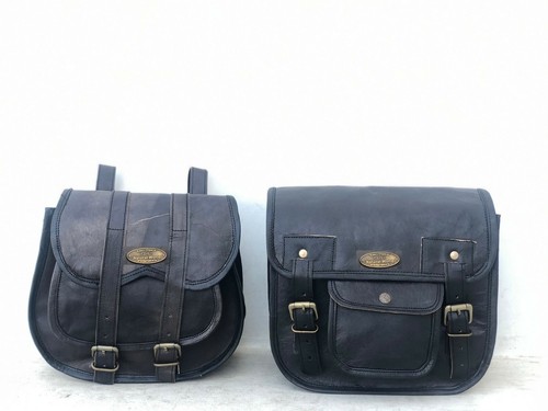 Bull waxed black leather - waxed,