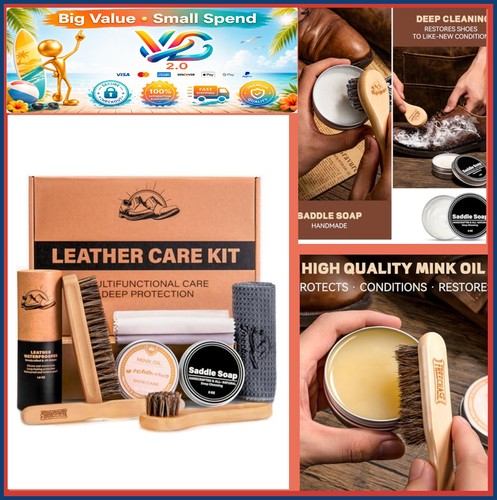 Leather boot care kit mink - kit, oil